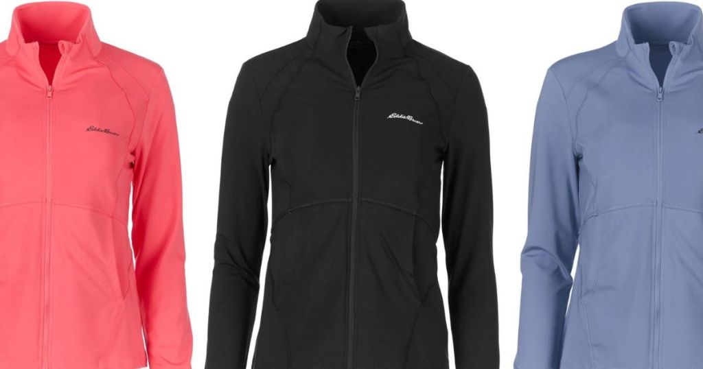 3 stock images of Eddie Bauer Women's Full Zip Jackets