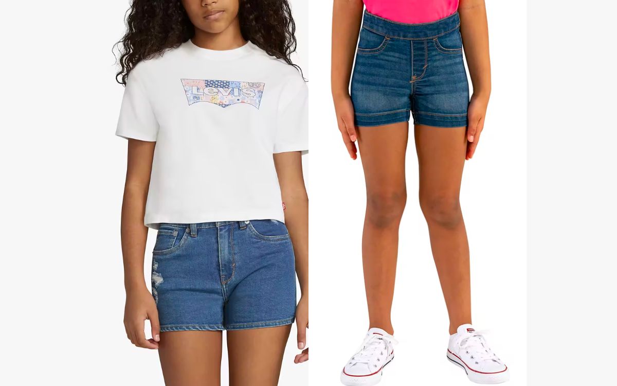 Girls levis tops and bottoms