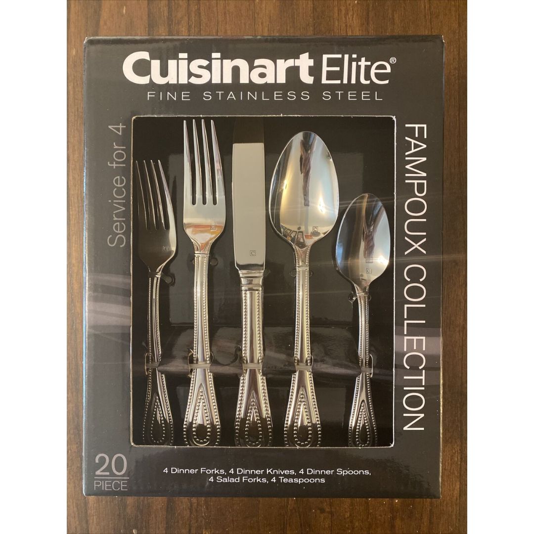 Cuisinart 20 Piece Elite Silverware Set in Box