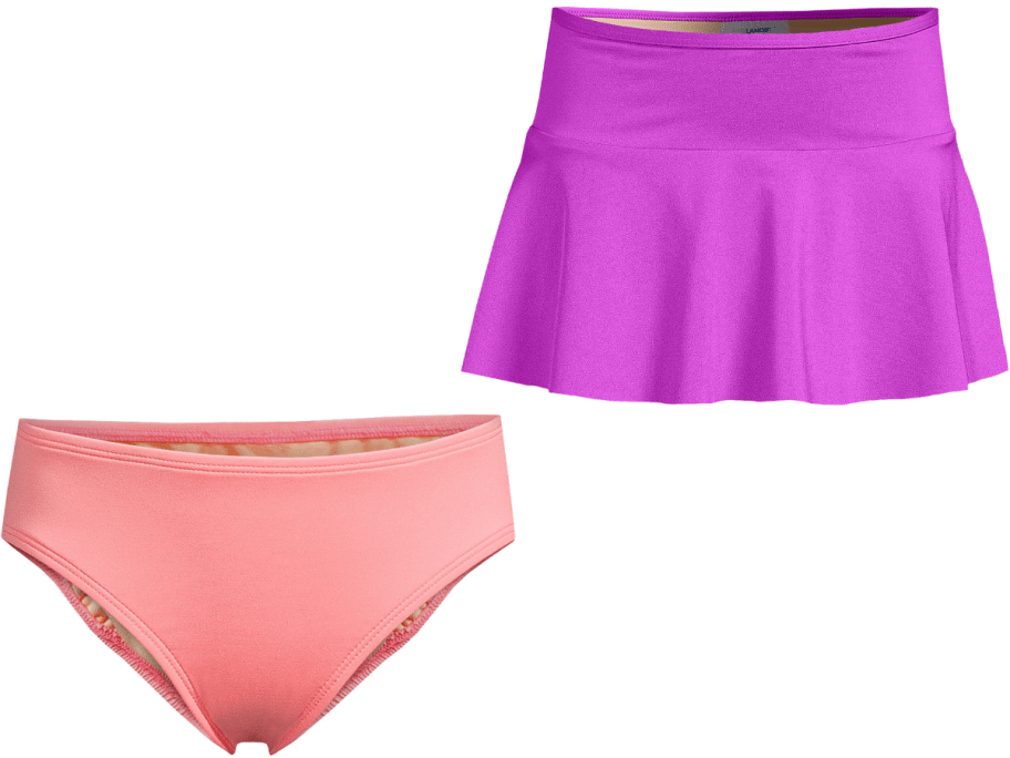 Stock images of Lands' End girls swim bottoms