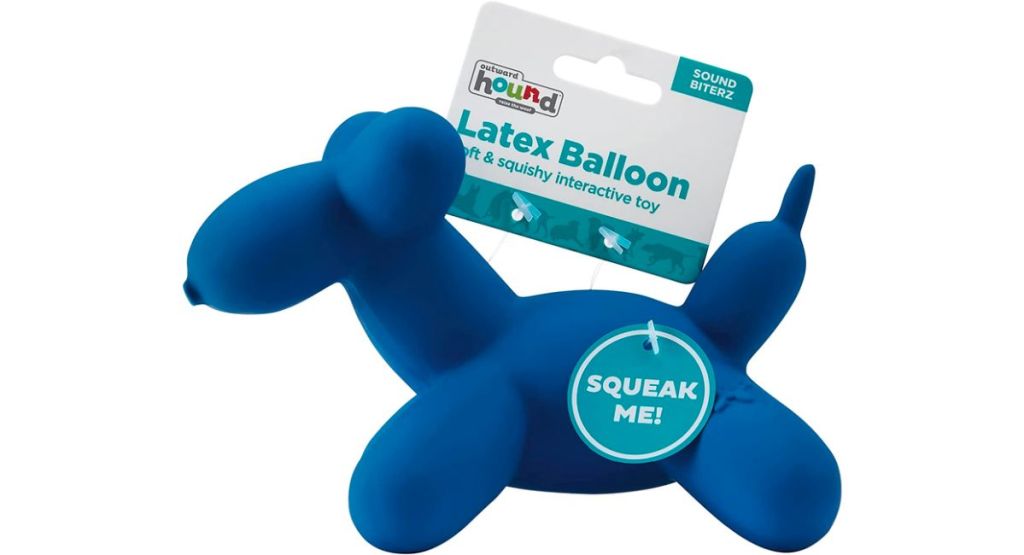 Latex balloon dog toy blue dog