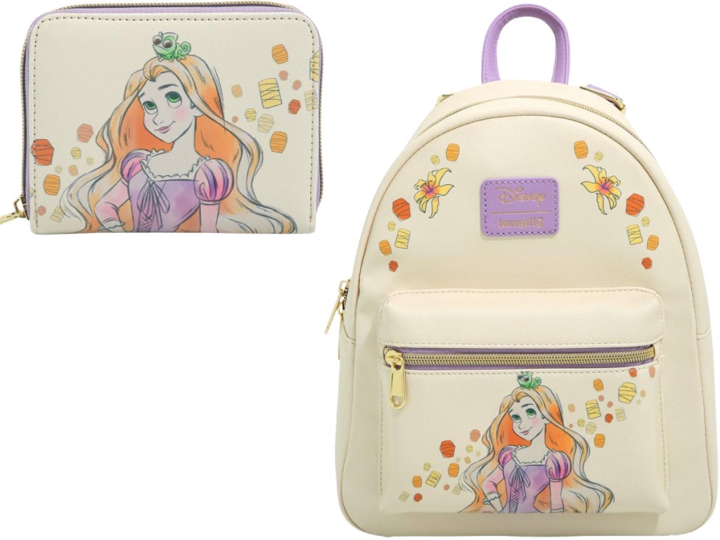 Loungefly Rapunzel Wallet and Backpack