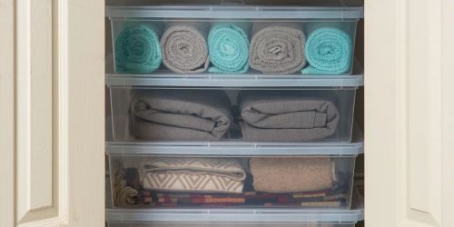 Mainstays Storage Boxes 4-Pack Just $21.44 on Walmart.com (Regularly $32)