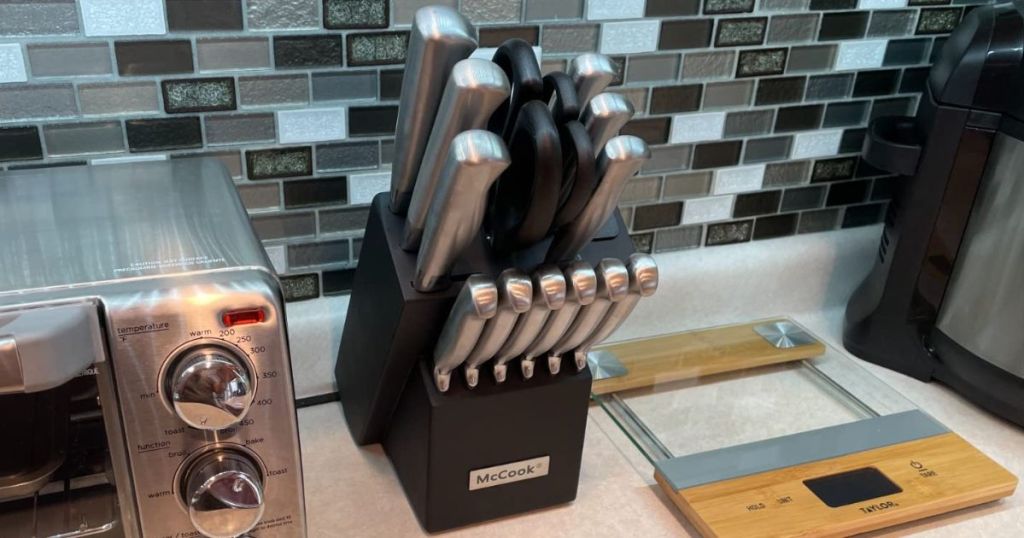 McCook KNife Block set on counter