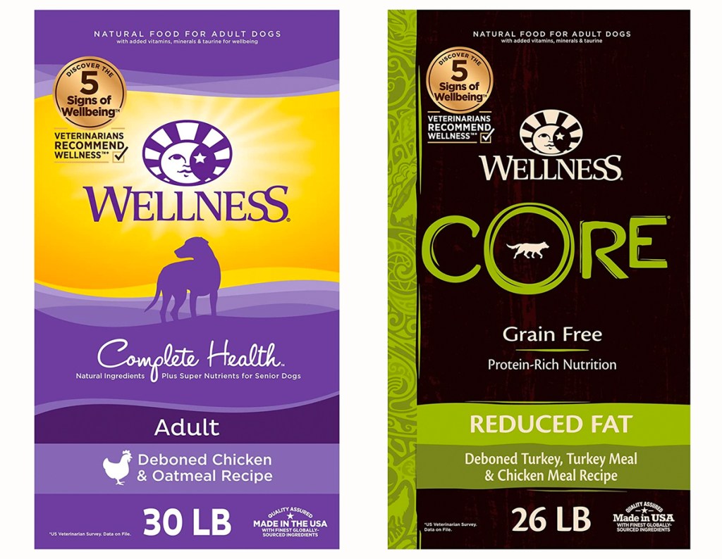 Wellness Dog Food bags