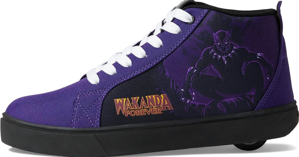 purple black panther heelys