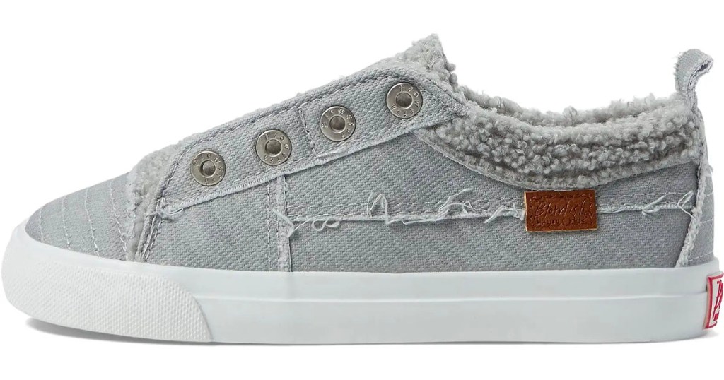 gray malibu shoe stock image