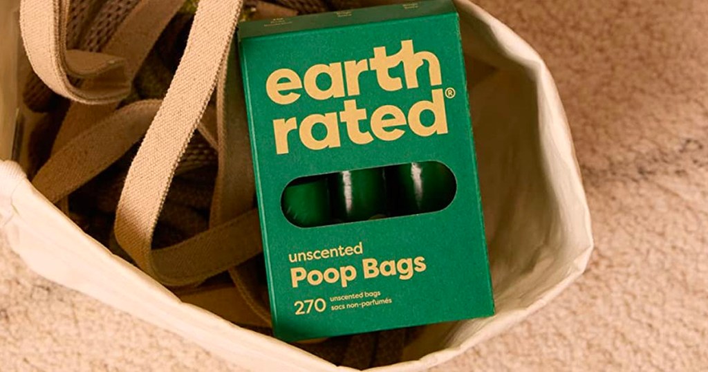 earth rated waste bags box in bag