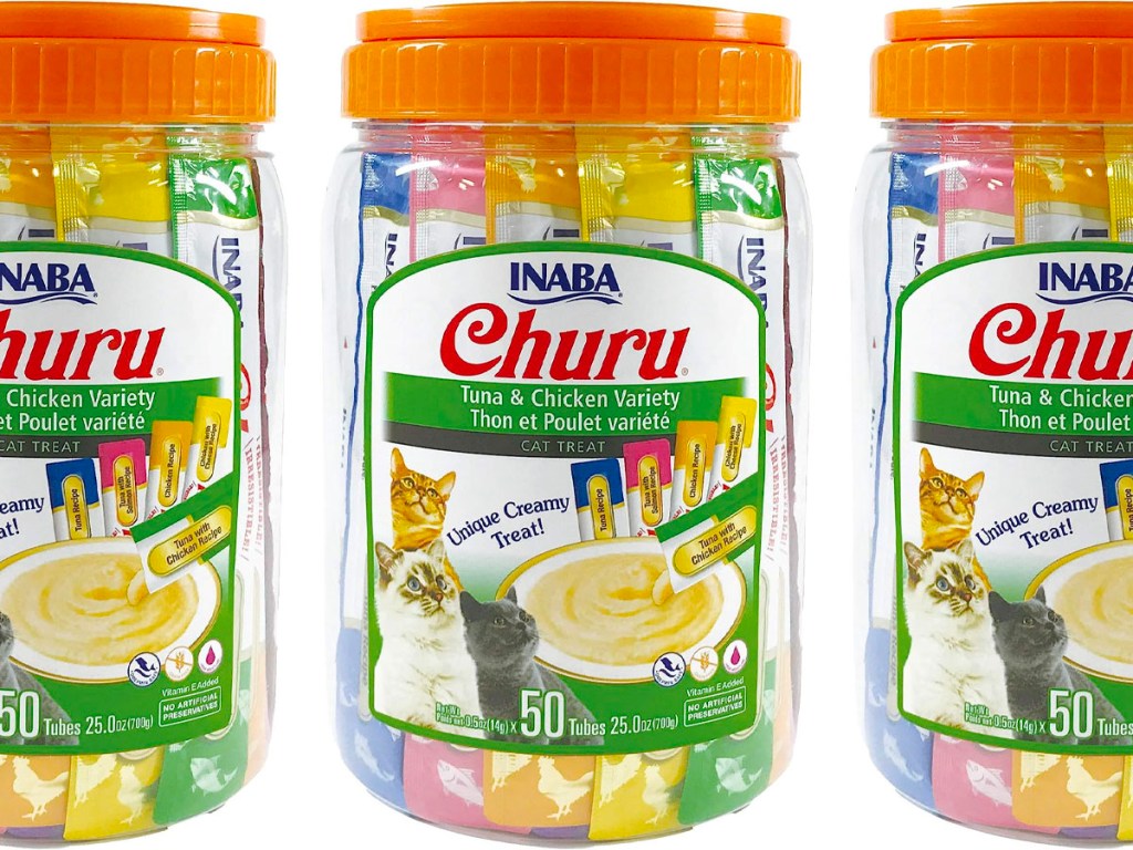 inaba churu cat treats 50 count tubes 
