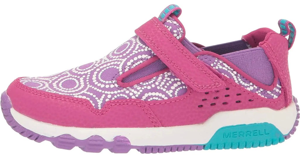 pink merrell shoe stock image