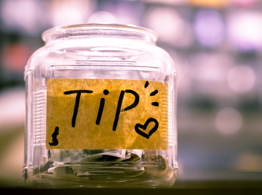 glass tipping culture fatigue jar on counter