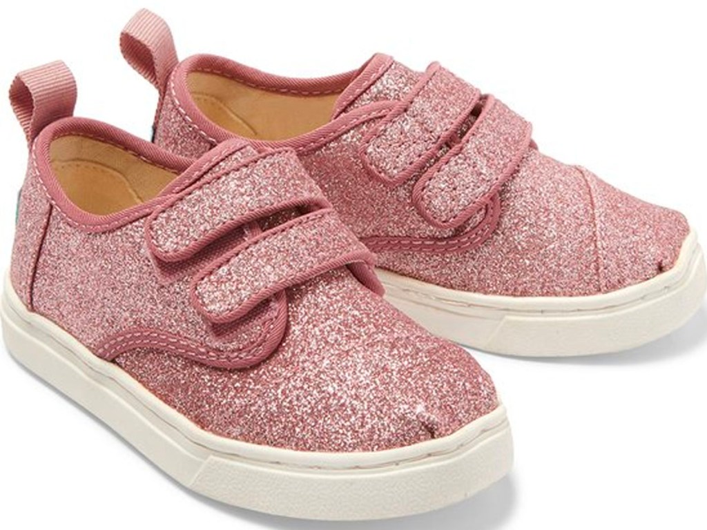 pink toms sneakers stock image
