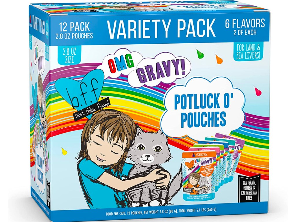 weruva pot o luck cat food stock image