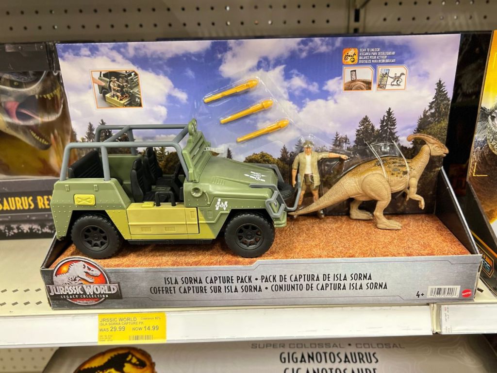Jurassic World Isla Sorna Capture Pack Toy Set