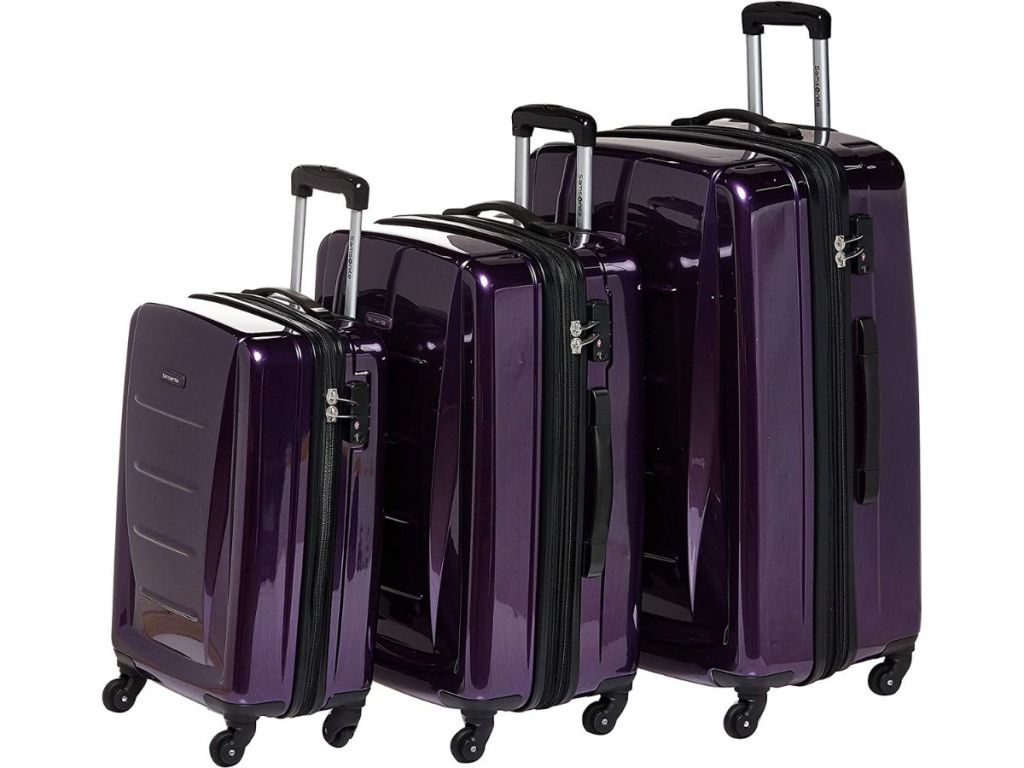 Samsonite Winfield 2 Hardside Luggage with Spinner Wheels, 3-Piece Set (20/24/28), Purple 