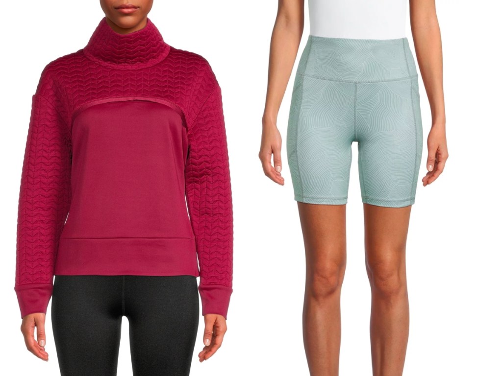 avia pullover and bike shorts