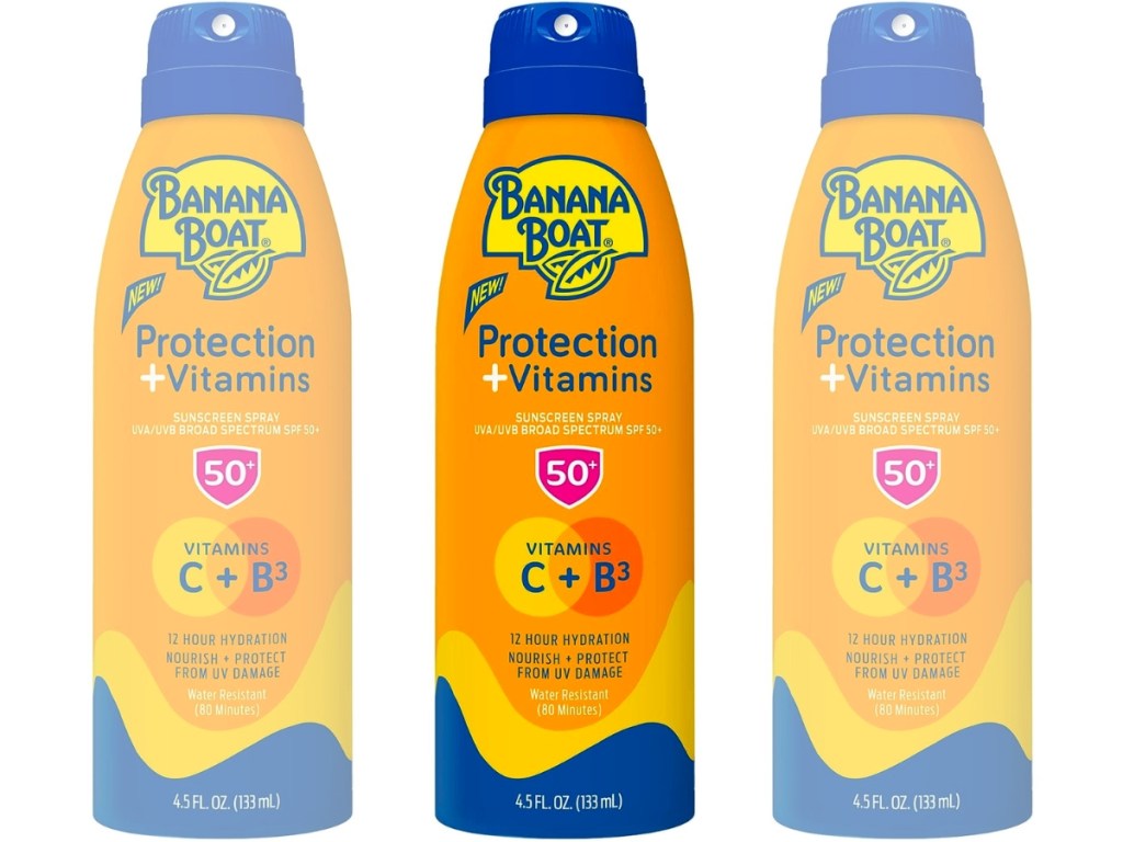Banana Boat Protection + Vitamins SPF 50 Sunscreen Spray 4.5oz