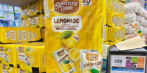 Country Time Lemonade 40-Count Only $9.99 at Costco | Just 25¢ Each
