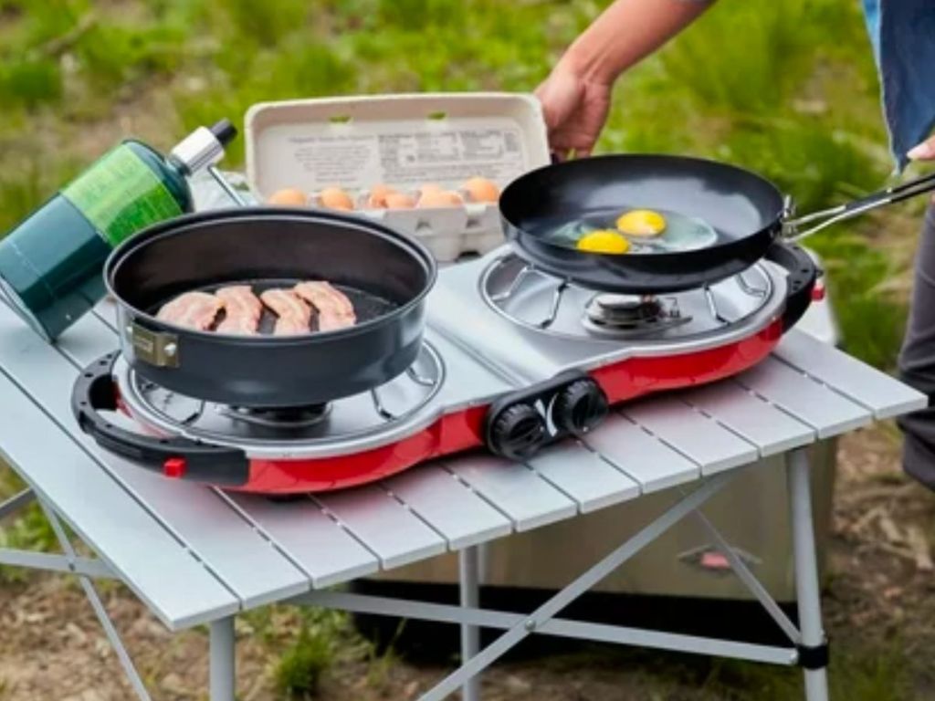 Coleman Fold N Go Propane Stove 2 Burner 