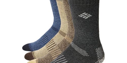 Columbia Socks 4-Pack Only $7 on Amazon | Moisture Wicking