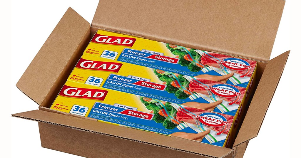 Glad Freezer Bags 3-Pack