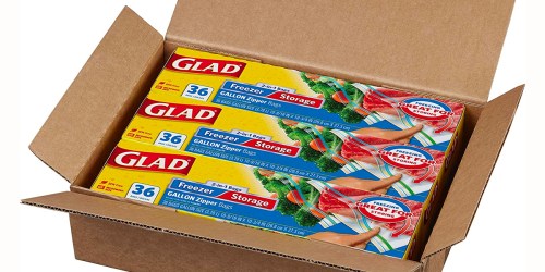 Glad Storage Gallon Bags 36-Count 3-Pack Only $8.87 Shipped on Amazon