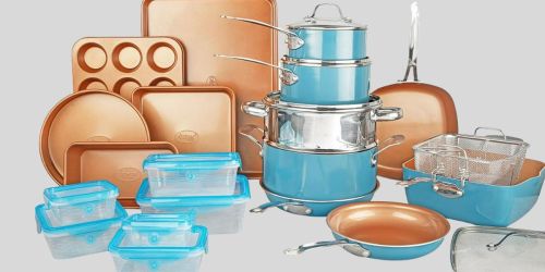 Gotham Steel Cookware 32-Piece Set Only $169 Shipped on Walmart.com (Reg. $220)