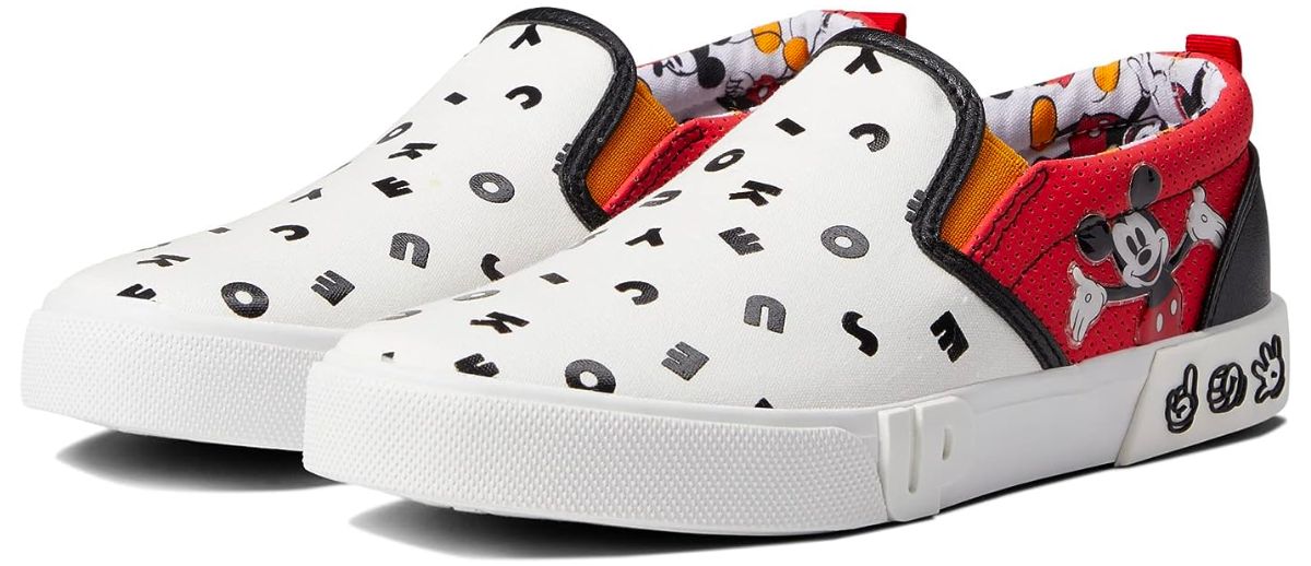 Ground Up Mickey Mouse Letter Slip On
