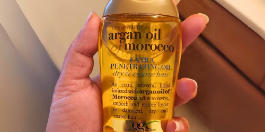 OGX Argan Oil Hair Treatment Only $4.59 Shipped on Amazon (Reg. $11) | Over 27K 5-Star Ratings