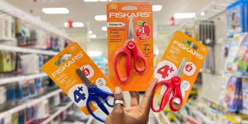 Fiskars Kids Scissors w/ Eraser Sheath Only $1.58 on Walmart.com