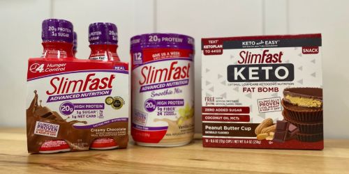 SlimFast Meal Replacement Shakes 12-Pack Only $15 Shipped on Amazon (Reg. $28) + More