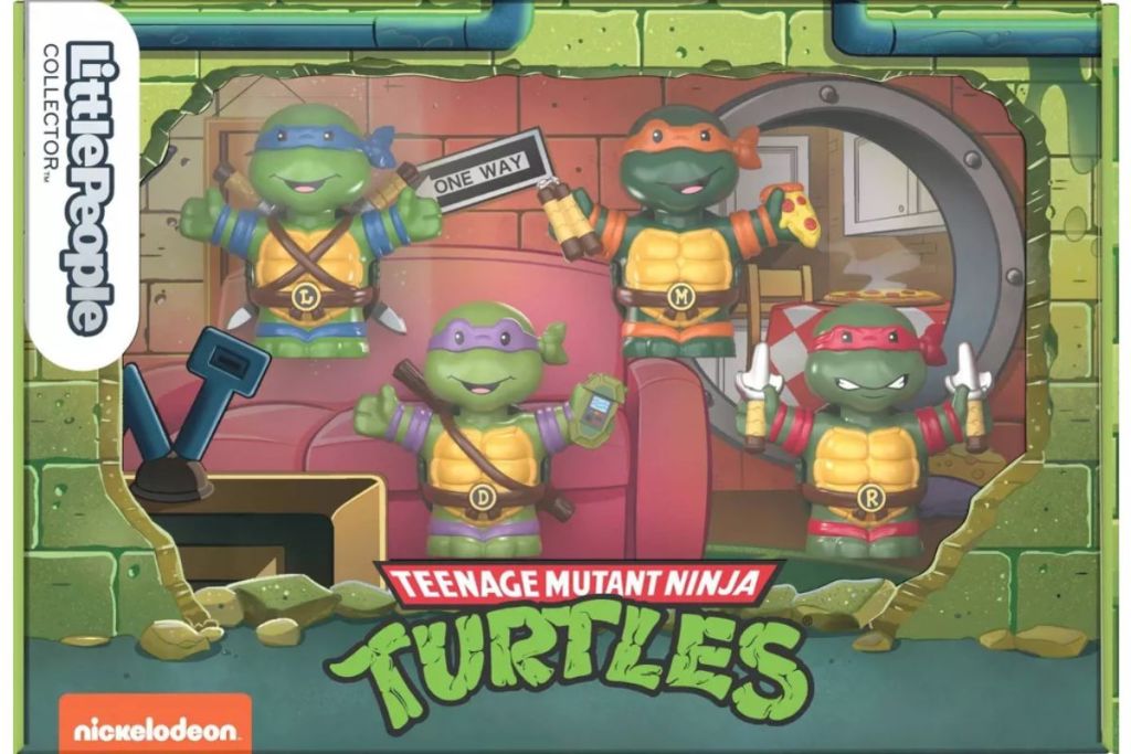 Fisher-Price Little People Collector Teenage Mutant Ninja Turtles Special Edition Set (Target Exclusive) shown in box