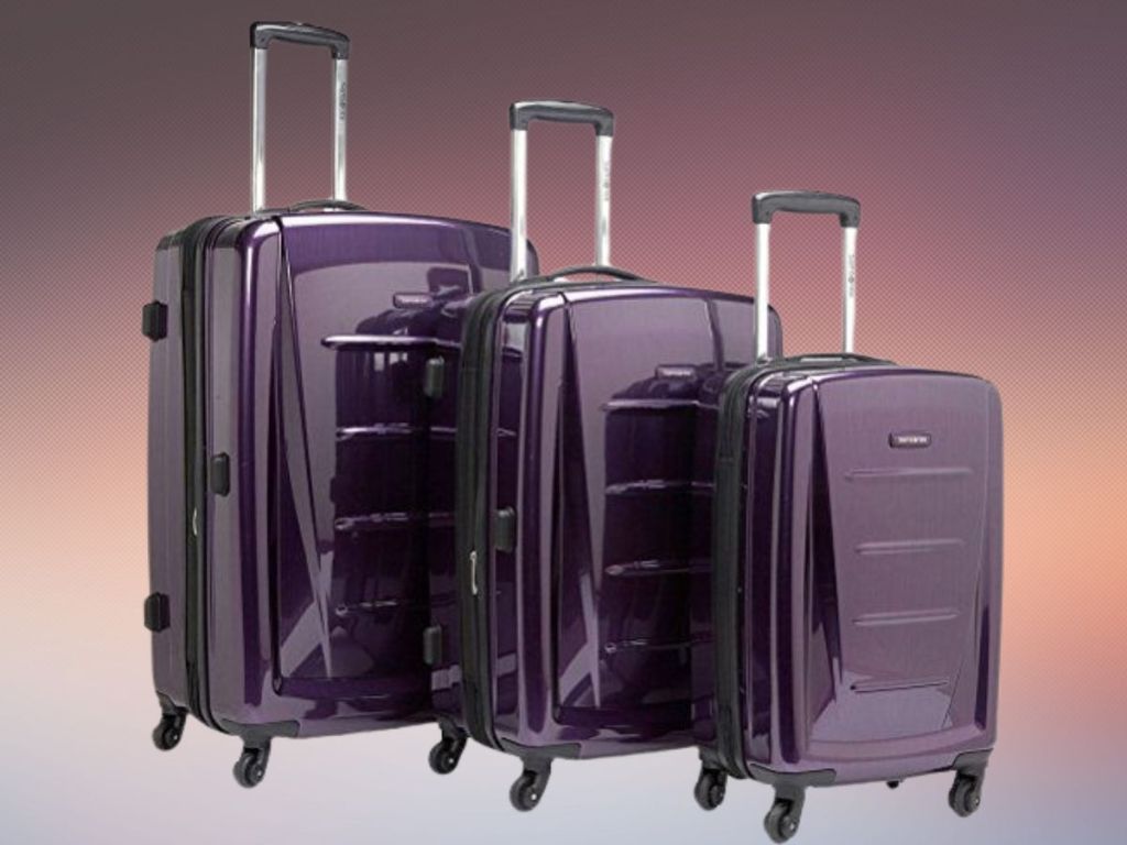 Samsonite Winfield 2 Hardside Luggage with Spinner Wheels, 3-Piece Set Purple