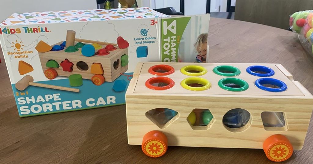 Kidthrill wooden shape sorter