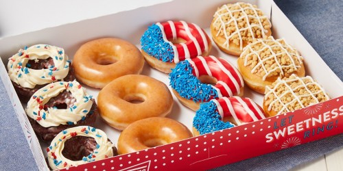 FREE Krispy Kreme 4th of July Doughnut w/ ANY Purchase