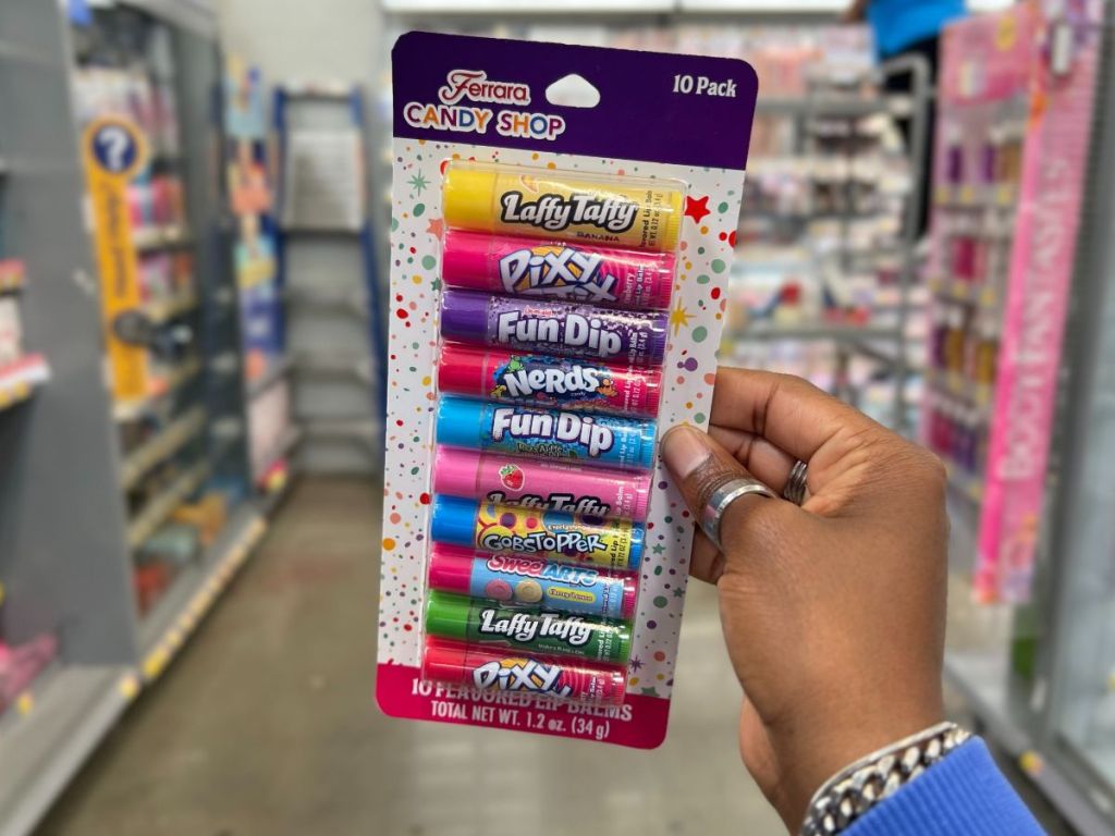 Candy flavored lip balm 