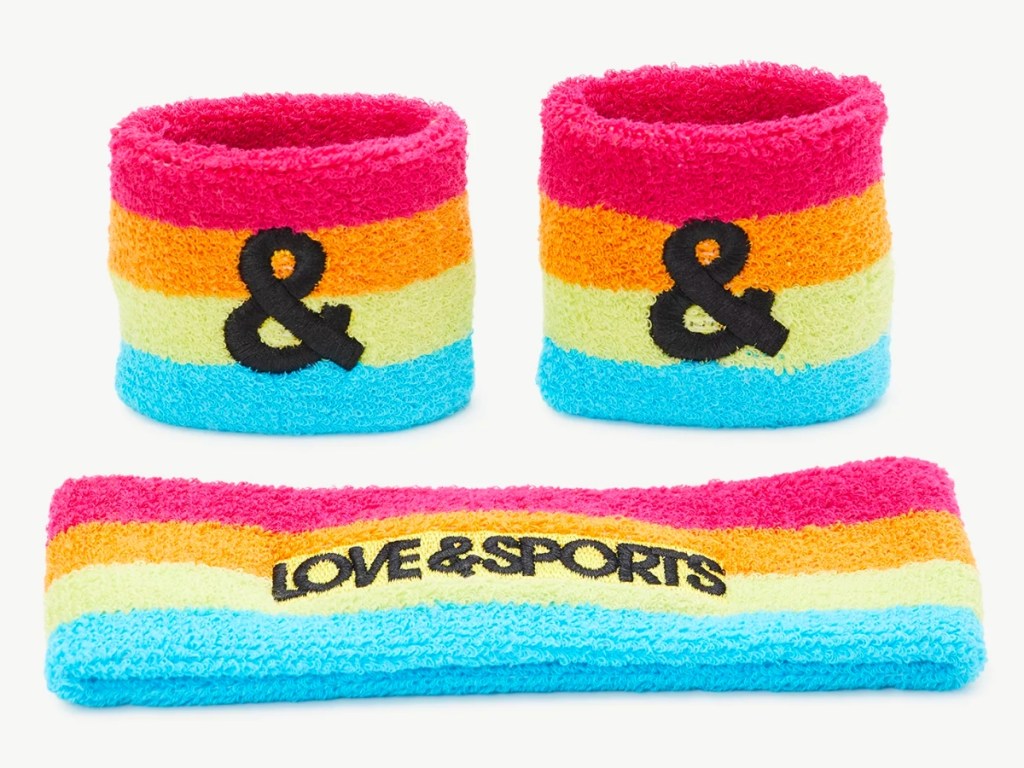 Love & Sports Women's Sweat Band Set