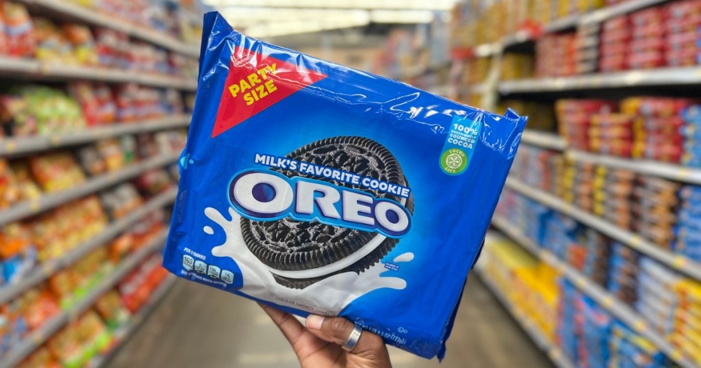 oreo cookies party size pack in store