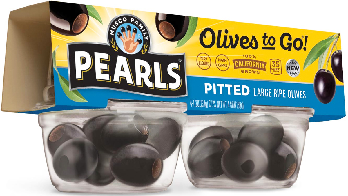 4 count pack of Pearls Olives To Go