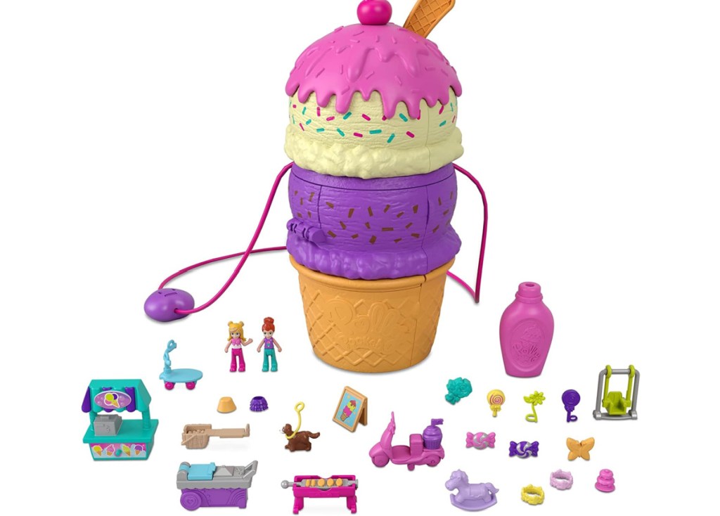Polly Pocket 2-In-1 Travel Toy Playset