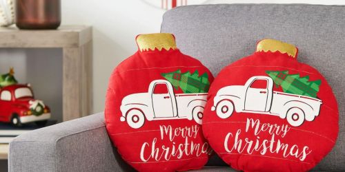 Up to 75% Off Walmart Christmas Clearance | Pillows, Ornaments, Decor, & More