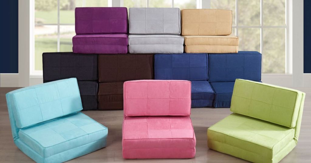 Many convertible chair to loungers in a variety of colors