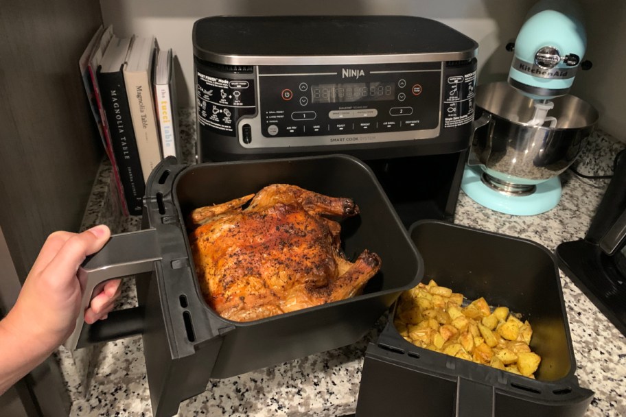 air fryer side by side basket