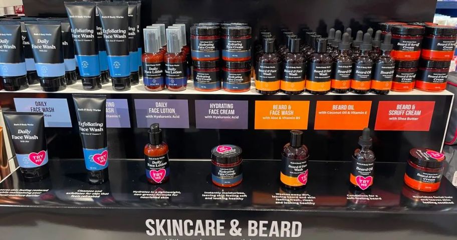 bath and body works mens body care products in-store