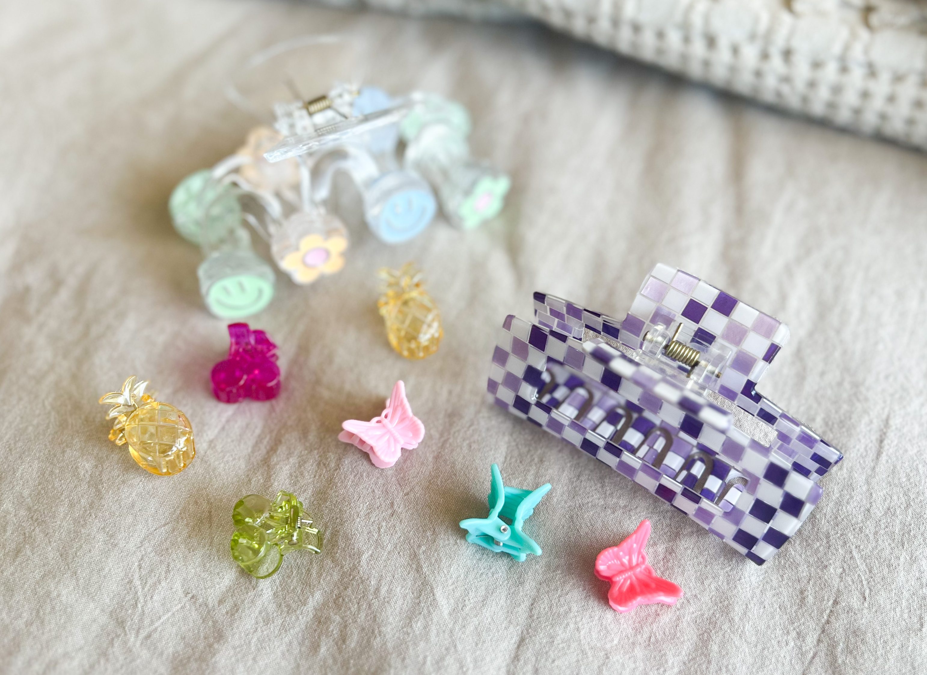 variety of hair clips in a pile