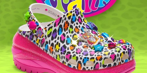 Lisa Frank Crocs | New Mega Crush Clogs & Jibbitz Charms Available!