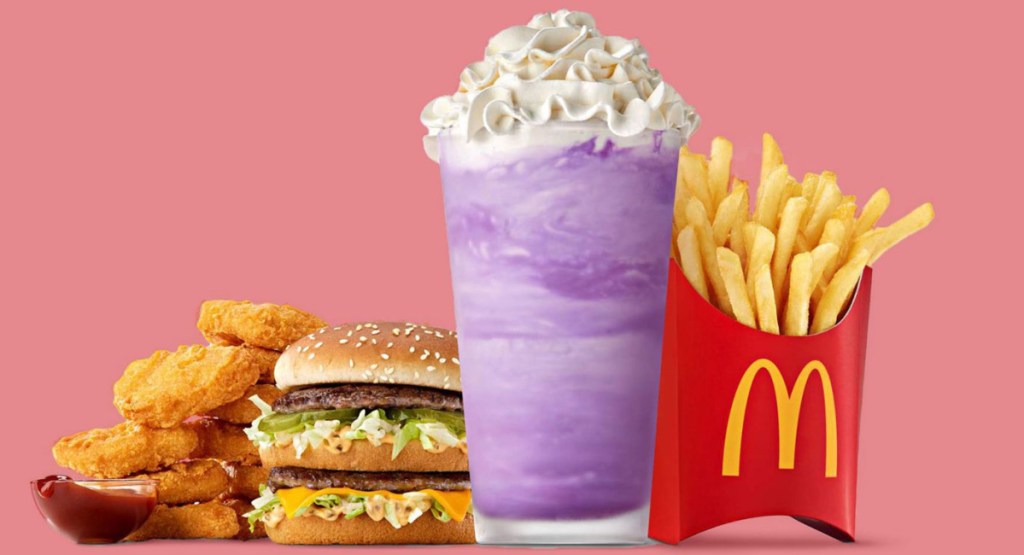 new grimace McDonalds meal