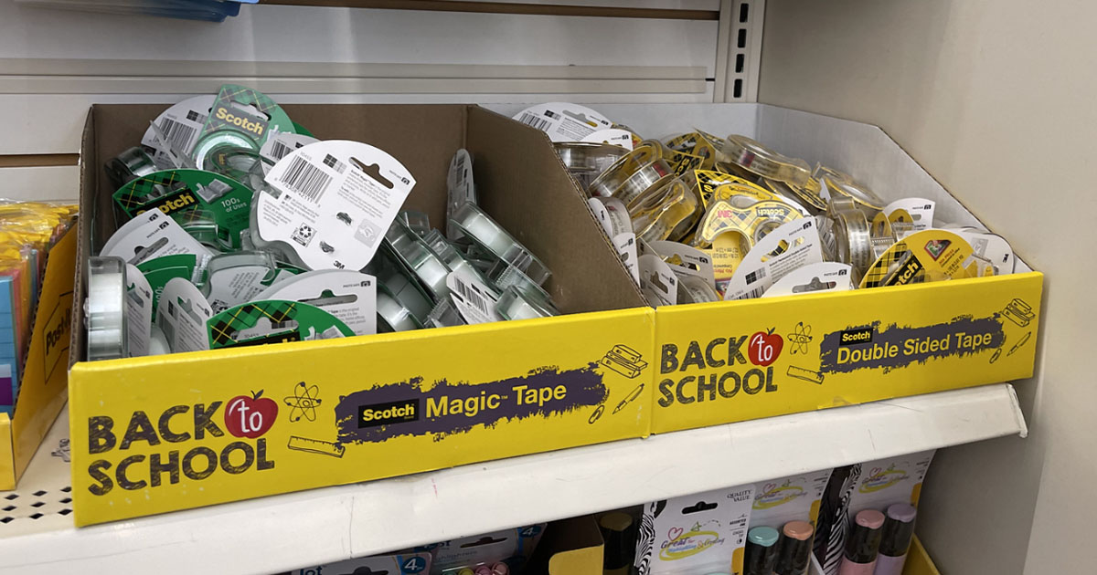 boxes full of scotch magic tape
