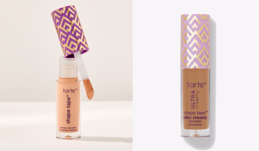 two shape tape concealers