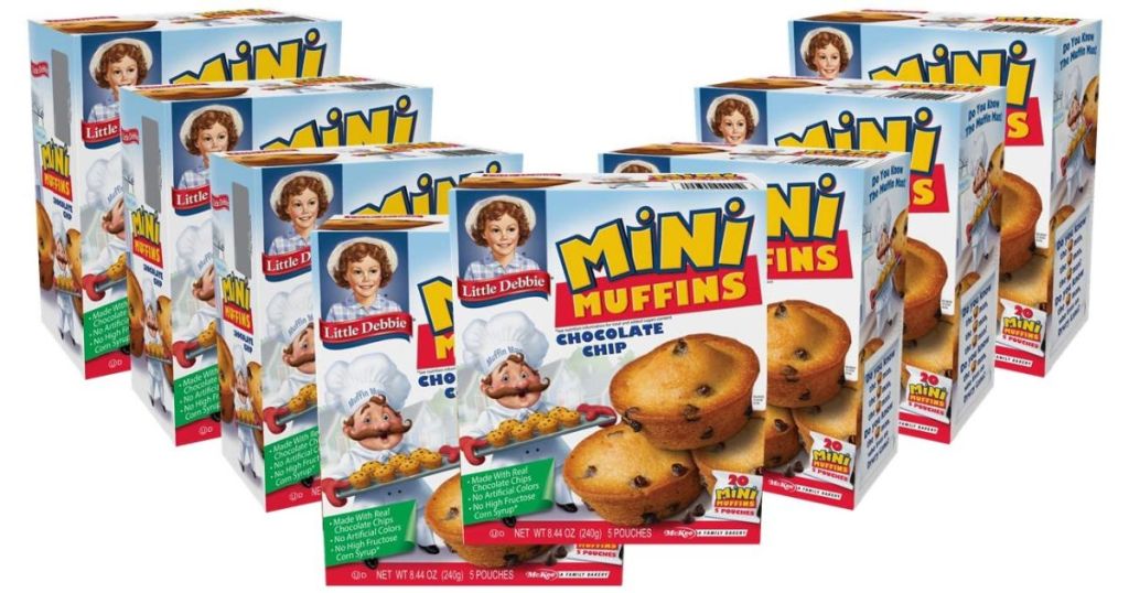 Little Debbie Chocolate Chip Mini Muffins 8 Boxes